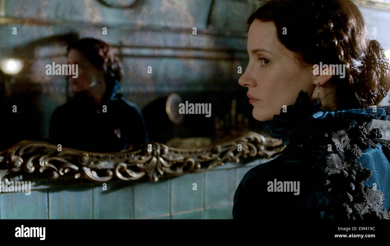 Crimson Peak is an upcoming 2015 American supernatural mystery-gothic horror fantasy drama-thriller film. Directed by Guillermo del Toro.  This photograph is for editorial use only and is the copyright of the film company and/or the photographer assigned by the film or production company and can only be reproduced by publications in conjunction with the promotion of the above Film. A Mandatory Credit to the film company is required. The Photographer should also be credited when known. Stock Photo