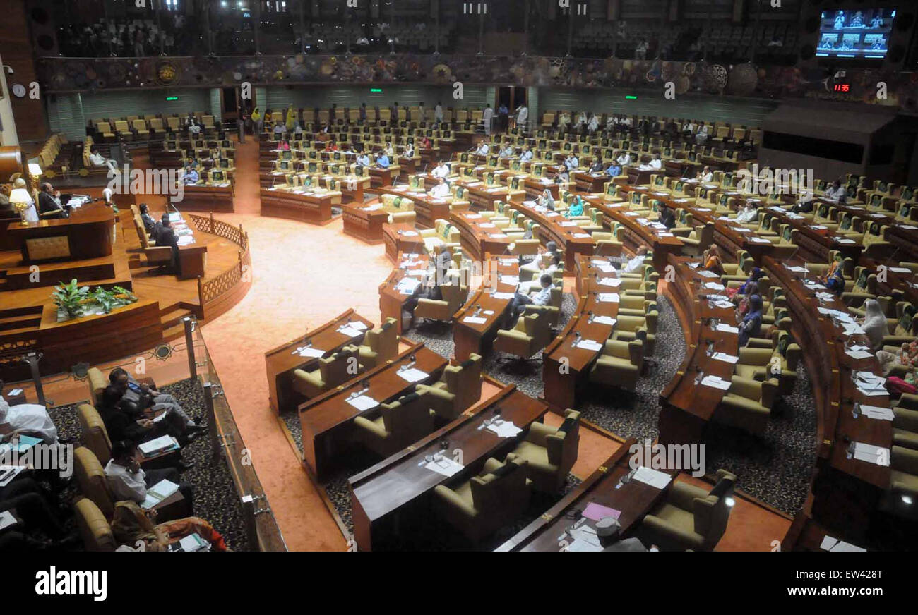 Sindh Assembly session is underway, presided by Speaker Agha Siraj