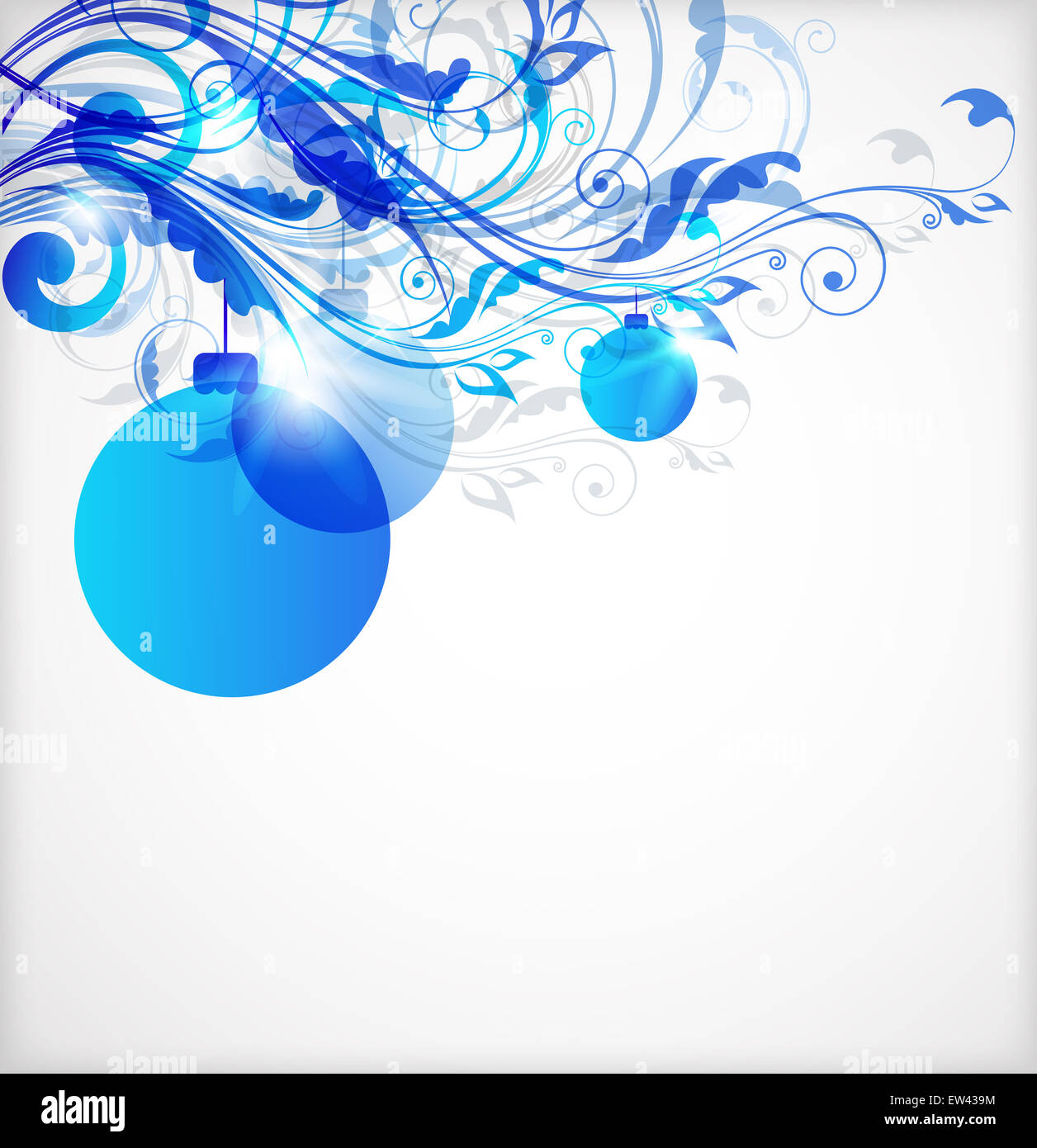 Blue Christmas abstract background with decorations Stock Photo - Alamy