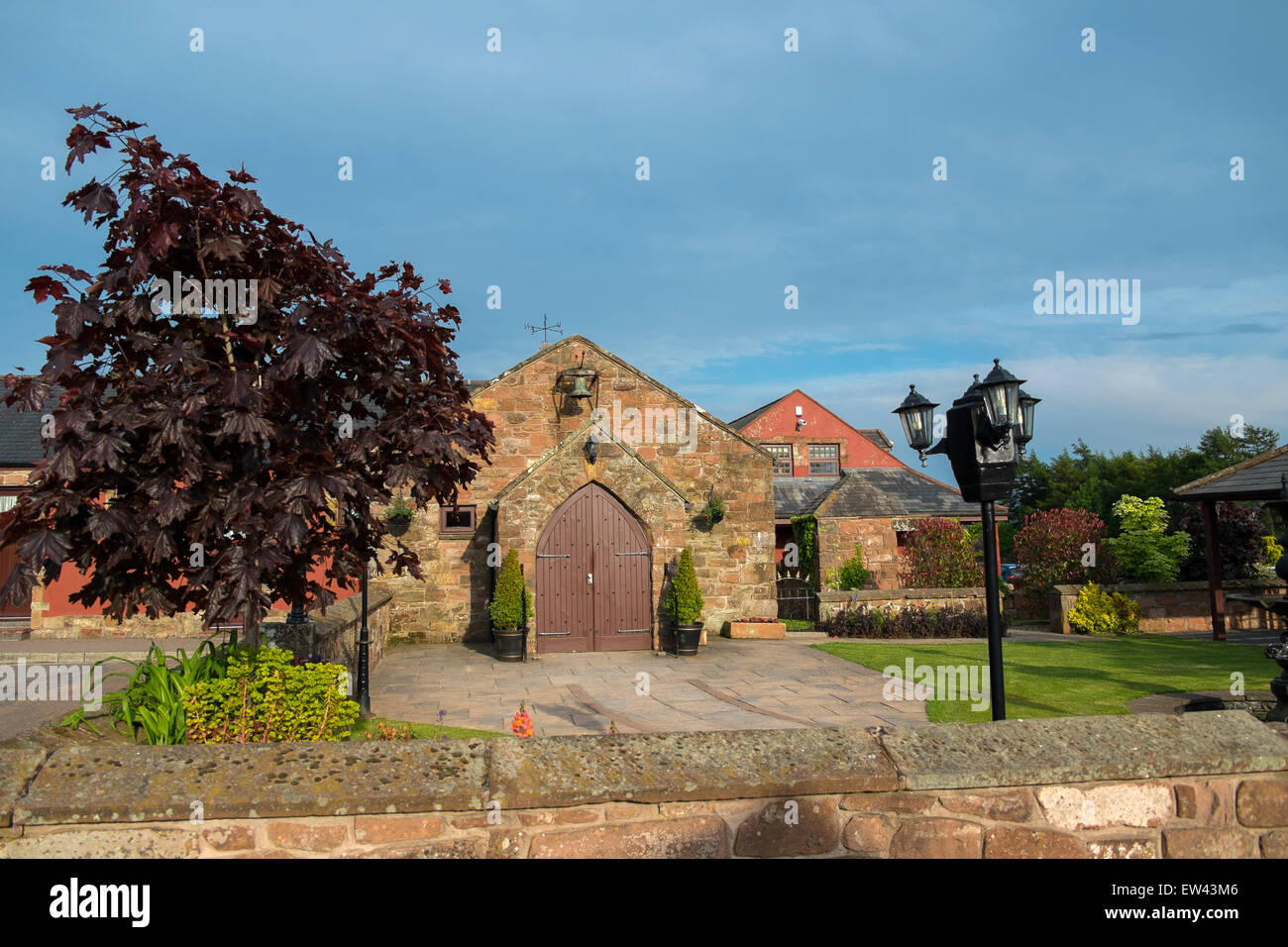 A view of the Mill Forge Hotel in Gretna Green, Cumbria Stock Photo