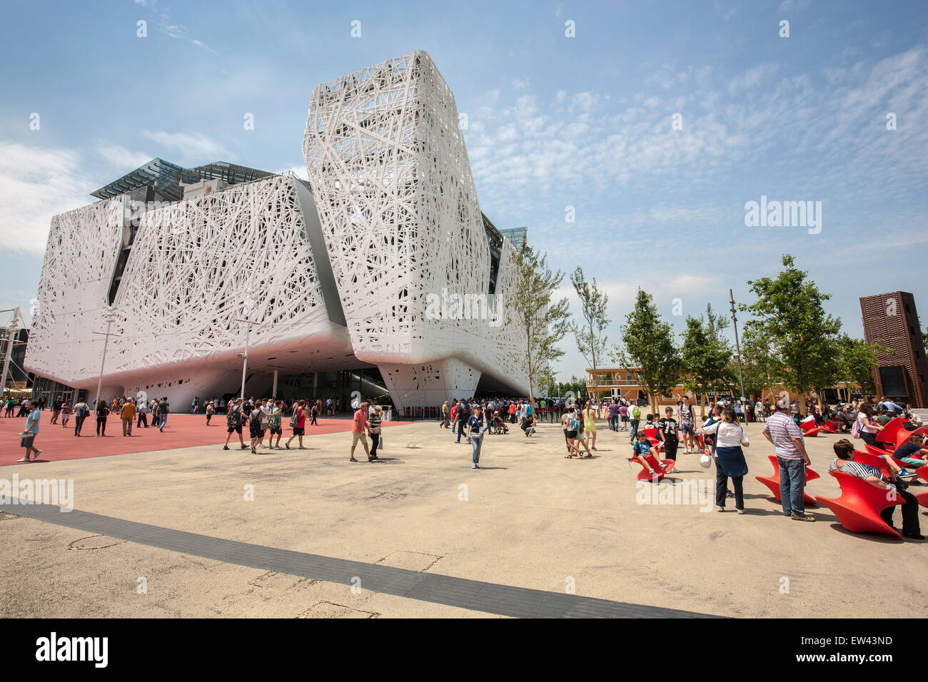 Milan, Expo 2015, Italy pavilion, food, architecture, pavilion, structure, Stock Photo