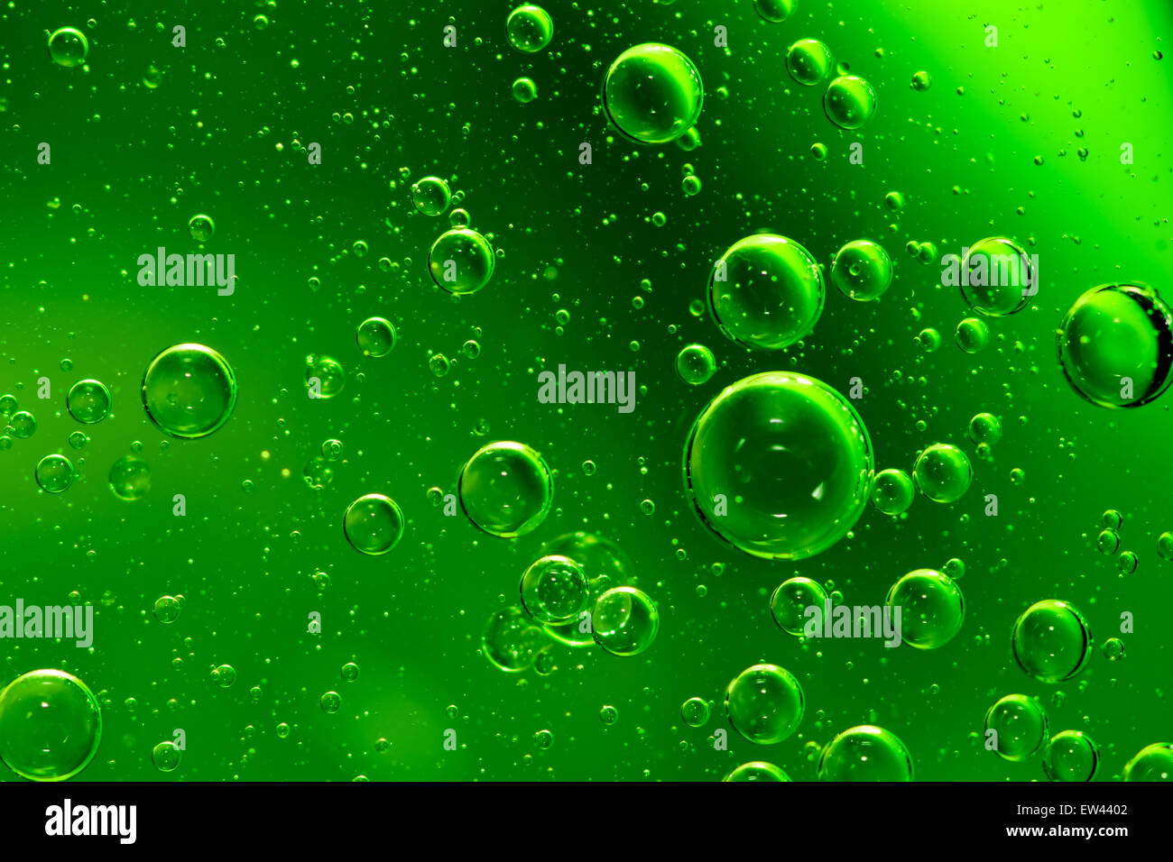 Green Water Bubble Background