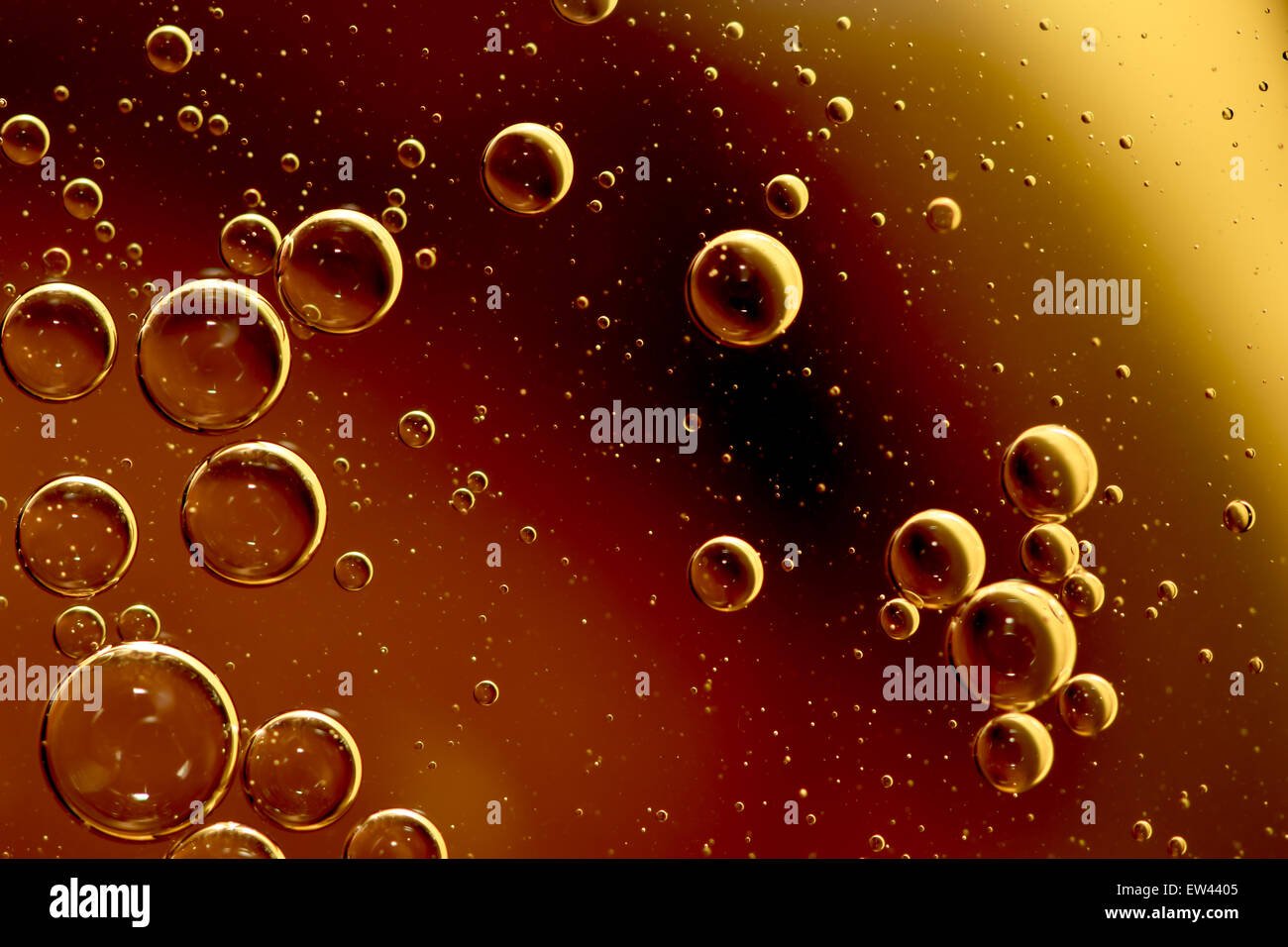Water, air and oil mixed for a bubbly effect Stock Photo Alamy