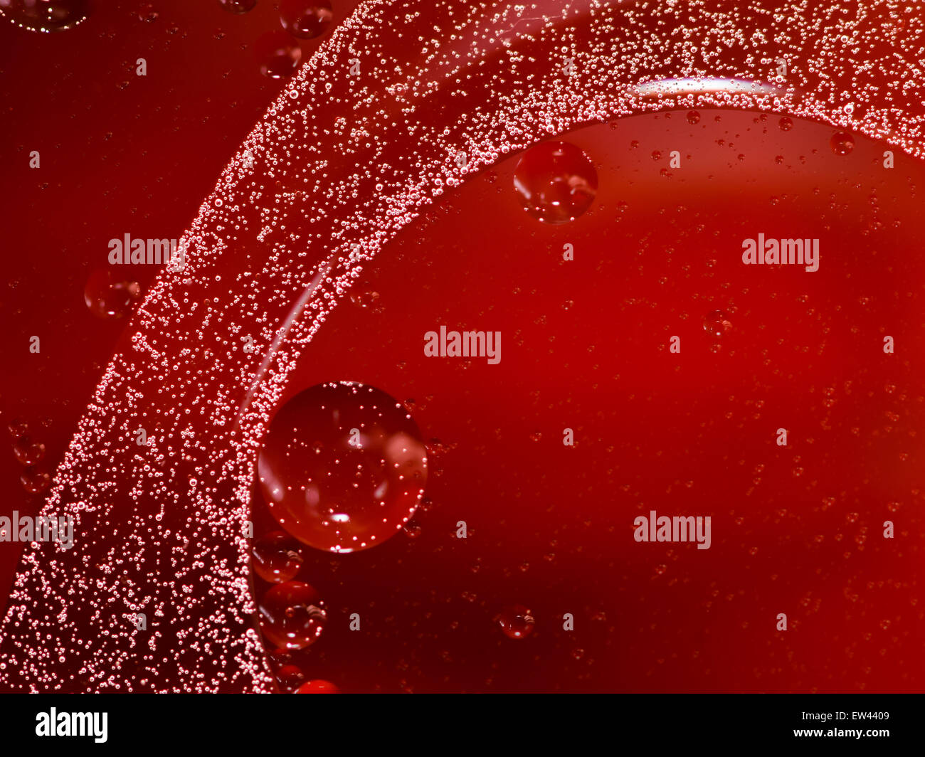 Water, air and oil mixed for a bubbly effect Stock Photo Alamy