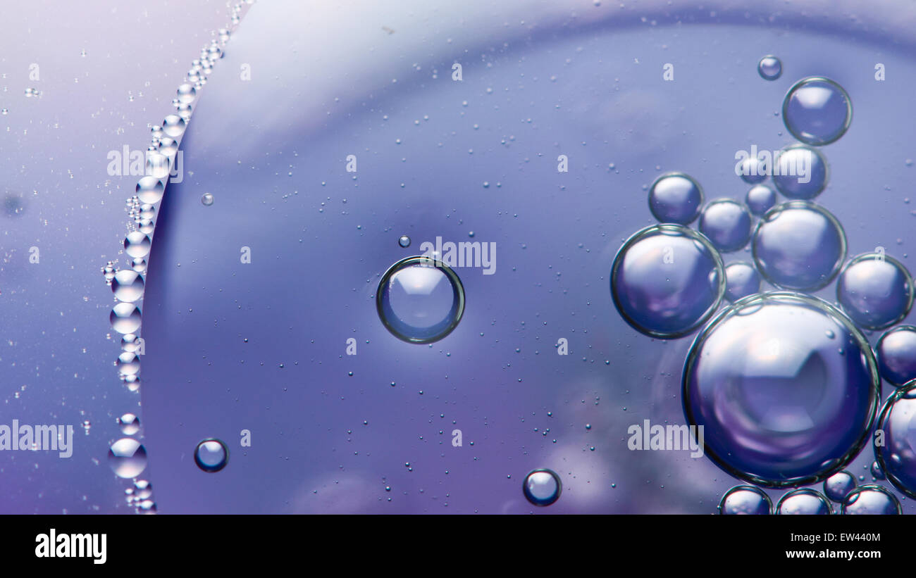 Air bubbles in oil Stock Photo Alamy
