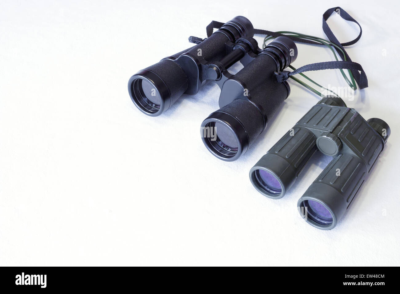 Binoculars isolated on a white Stock Photo