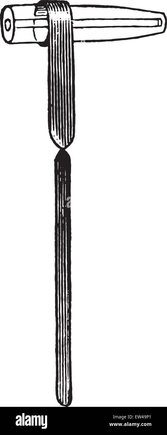 Oliver's hemoglobinometer, vintage engraved illustration. Stock Vector