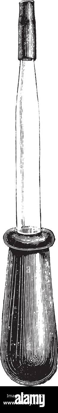 Oliver's hemoglobinometer, vintage engraved illustration. Stock Vector