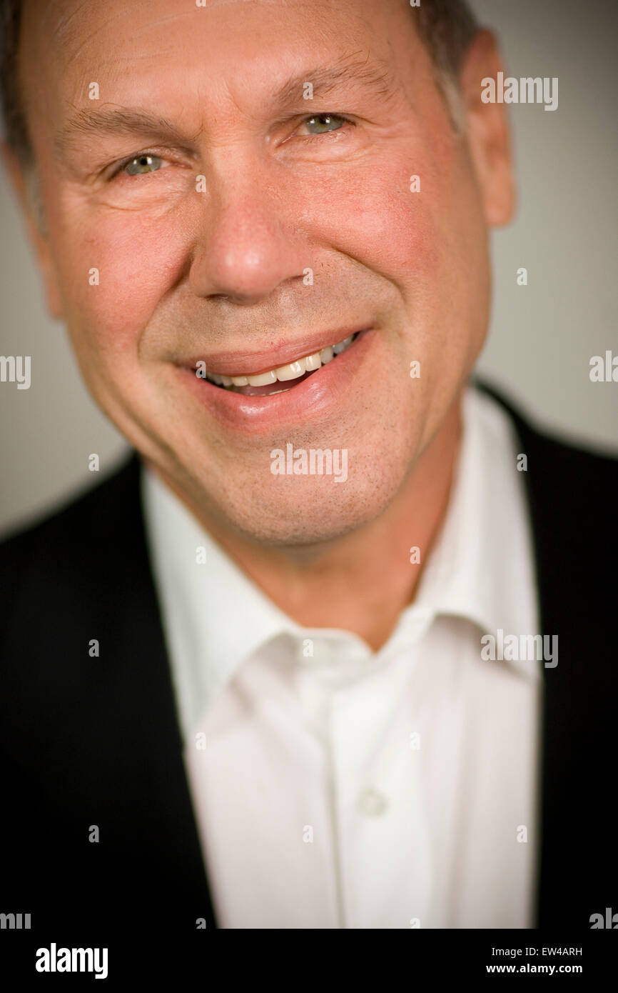 Michael Eisner photographed at the offices of 'Vuguru'  his new web- based company in Beverly Hills California April 16 2007. Stock Photo