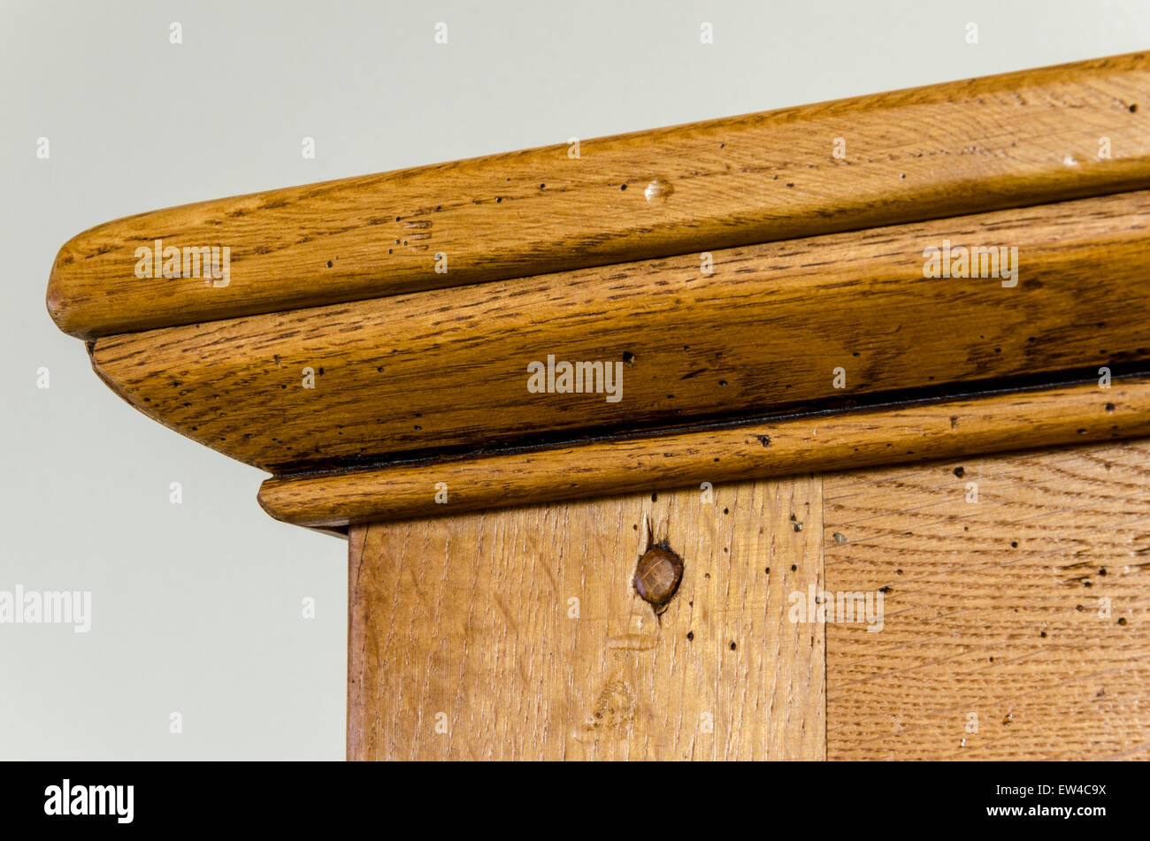 Oak Furniture Cabinet Stock Photo