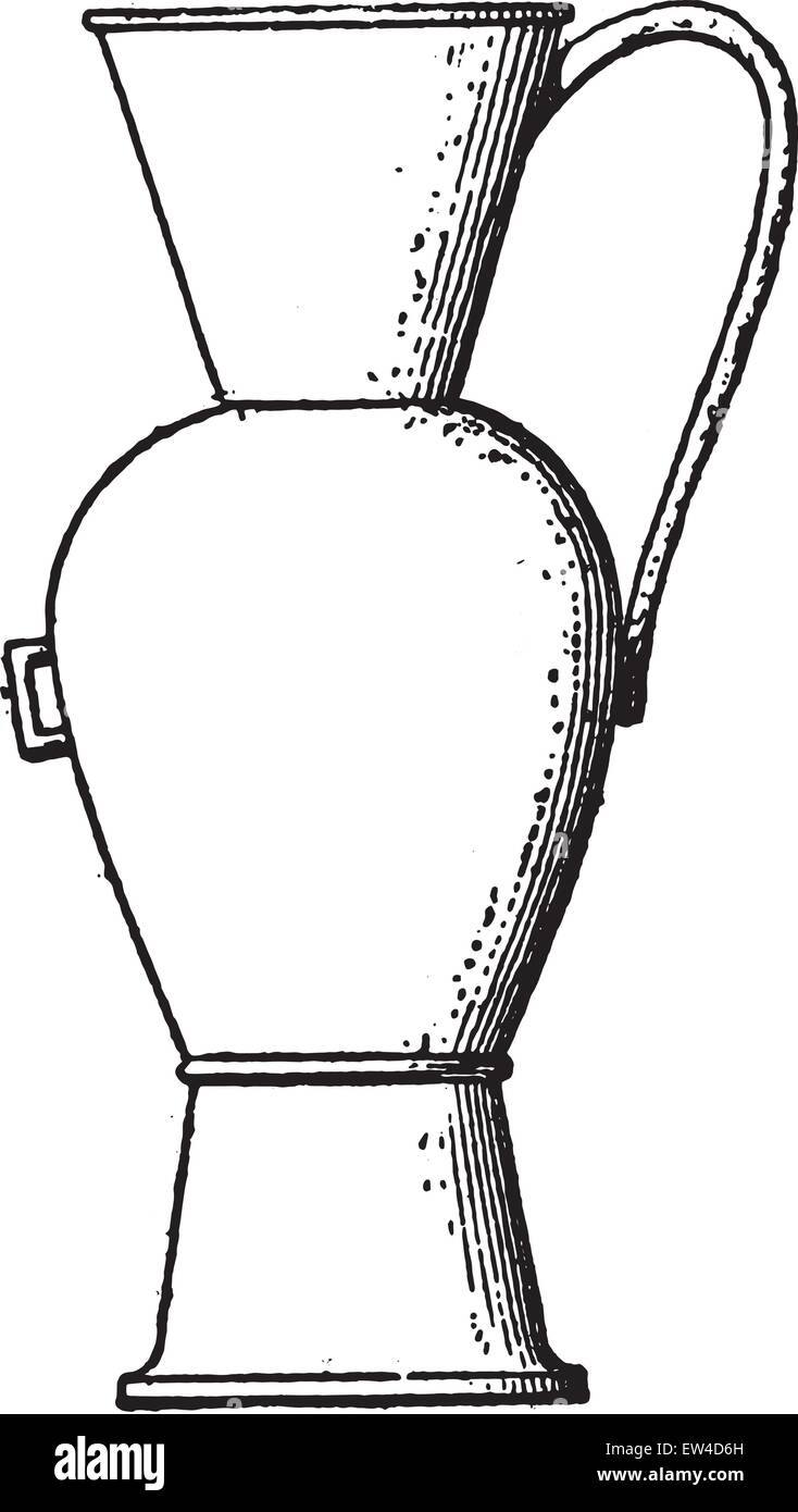 Egyptian vases, vintage engraved illustration Stock Vector Image & Art