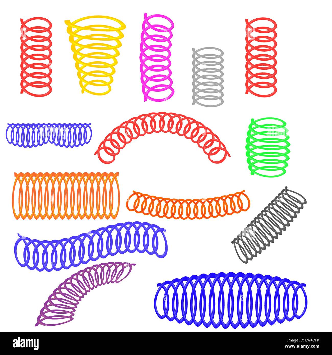 Icons Springs Stock Vector