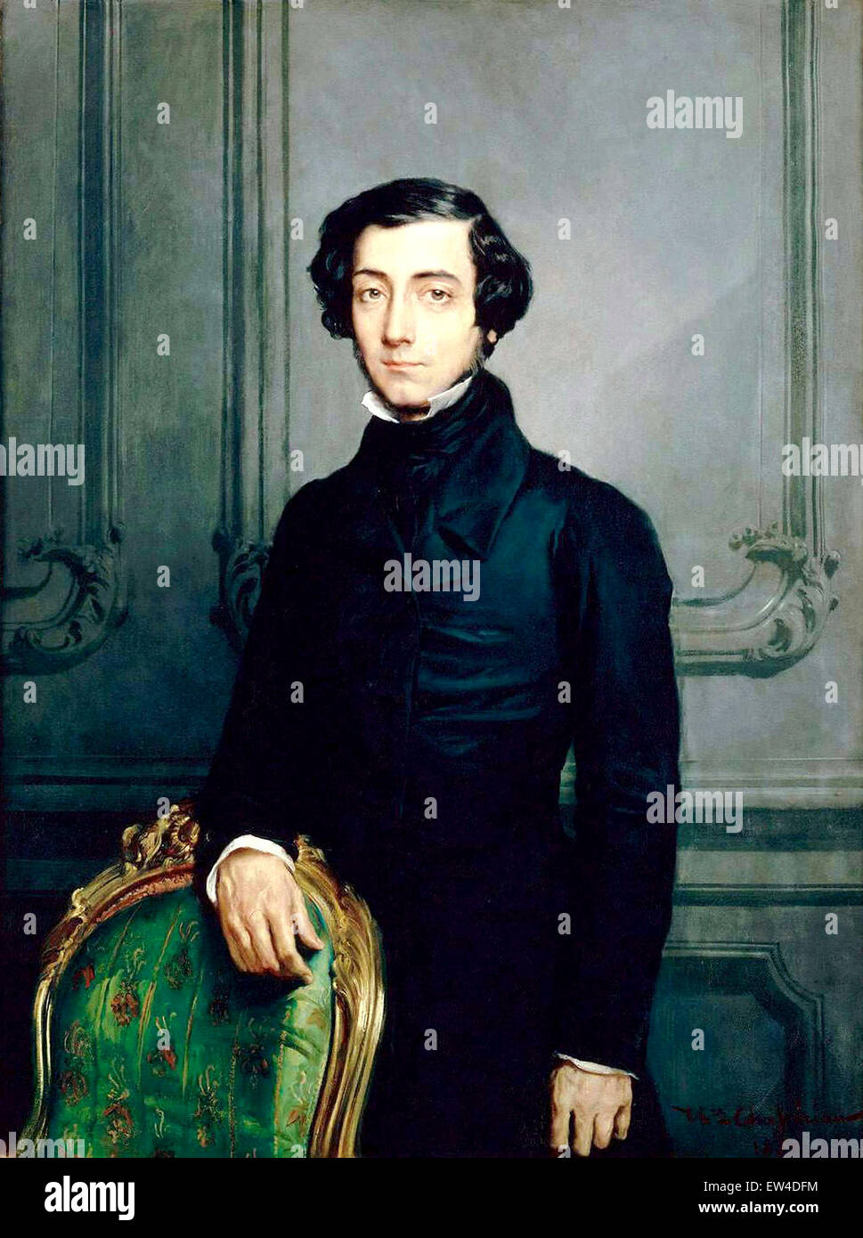 Alexis de Tocqueville. Alexis-Charles-Henri Clérel de Tocqueville, French political thinker and historian Stock Photo