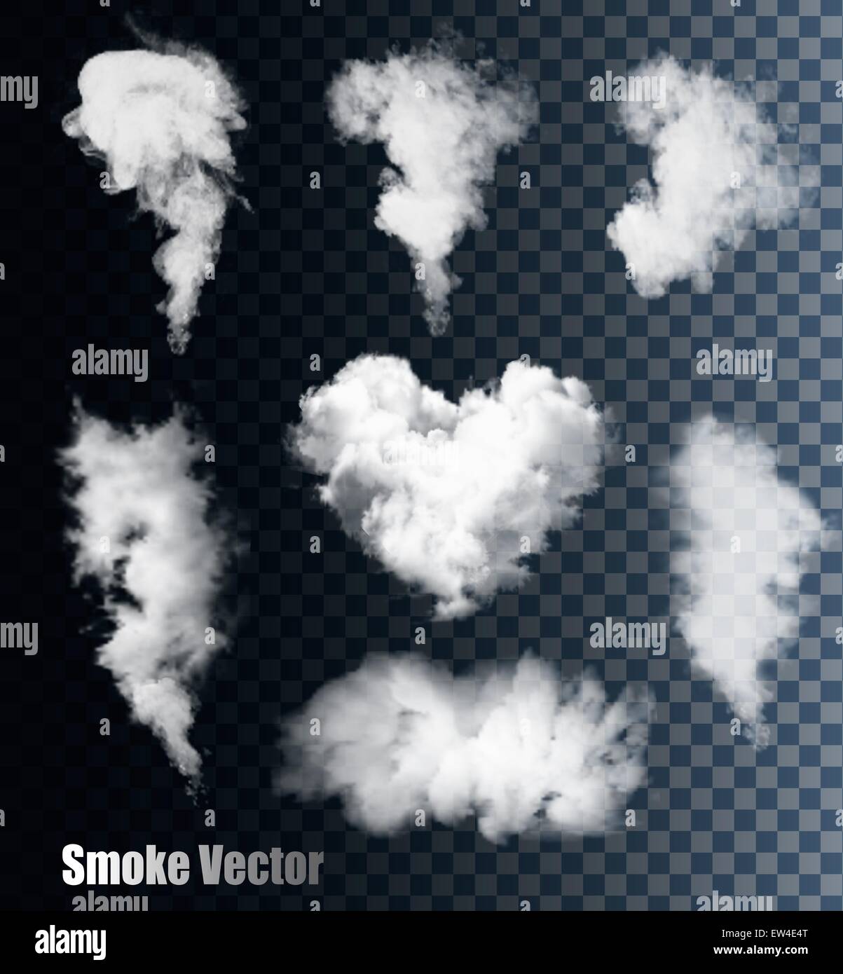 Smoke vectors on transparent background Stock Photo - Alamy