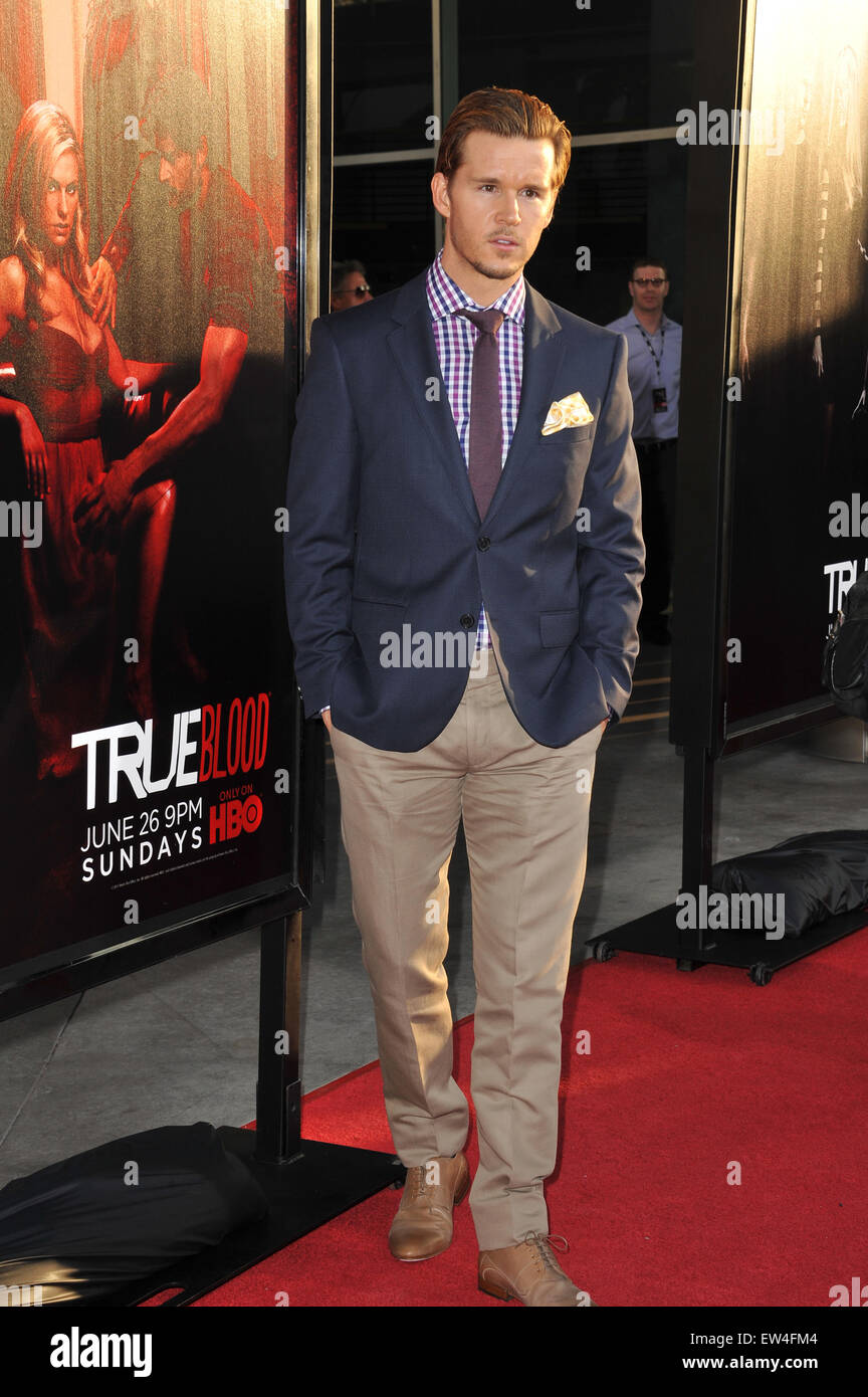 LOS ANGELES, CA - JUNE 21, 2011: Ryan Kwanten at the Los Angeles premiere of the fourth season of HBO's 'True Blood' at the Cinerama Dome, Hollywood. Stock Photo