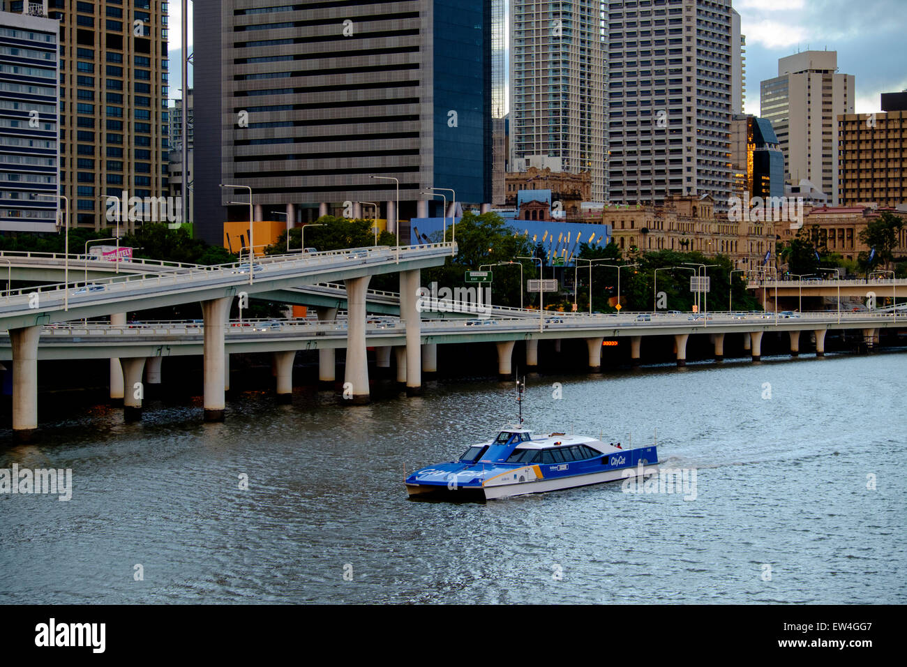 Late afternoon in Brisbane Stock Photo