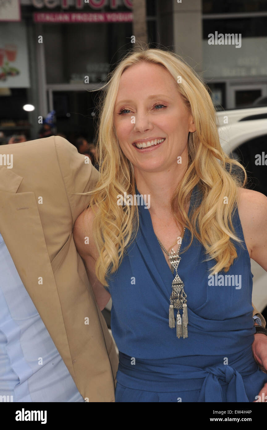 LOS ANGELES, CA - JUNE 12, 2011: Anne Heche at the Los Angeles premiere of 'Mr. Popper's Penguins' at Grauman's Chinese Theatre, Hollywood. Stock Photo