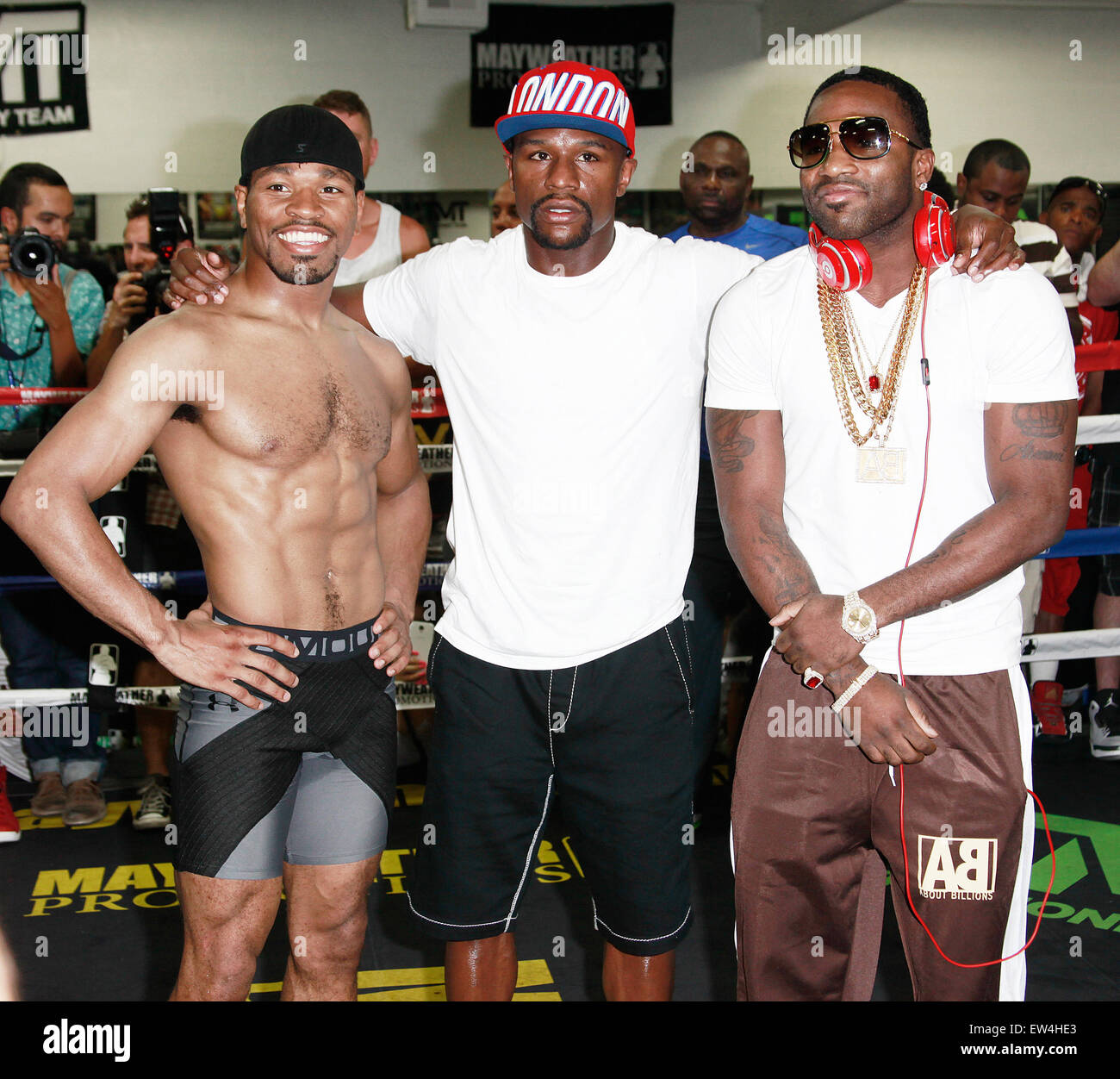 Las Vegas, Nevada, USA. 17th June, 2015. (LR) Boxers Shawn Porter