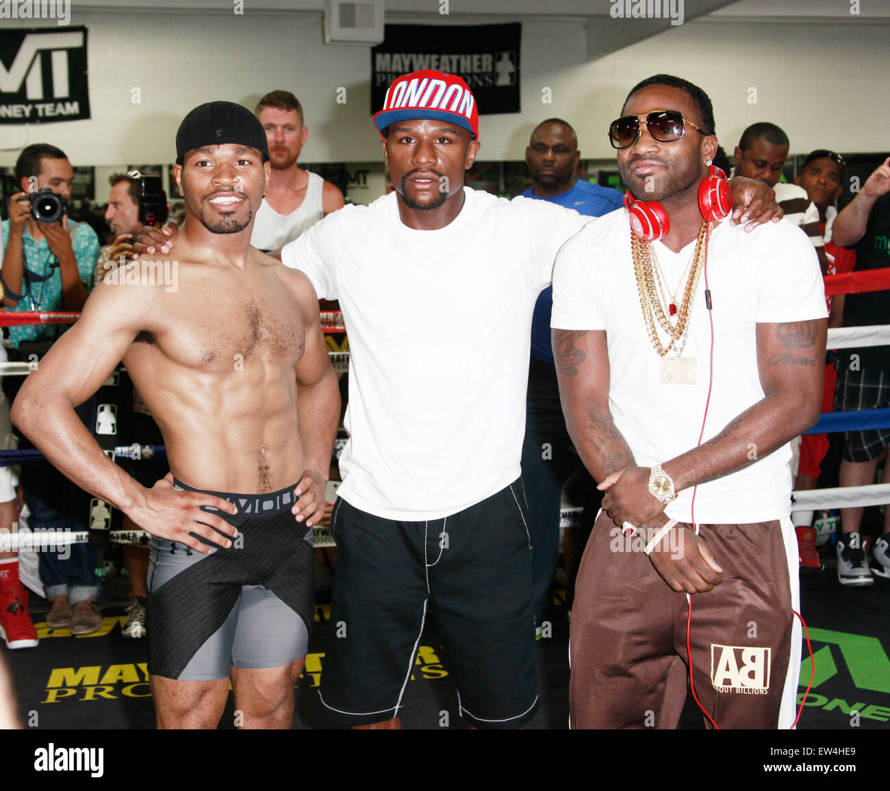 Las Vegas, Nevada, USA. 17th June, 2015. (LR) Boxers Shawn Porter