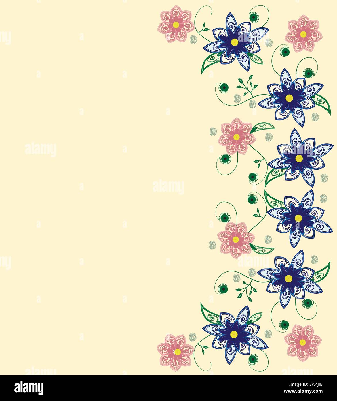 Abstract flowers background with place for your text Stock Vector Image ...