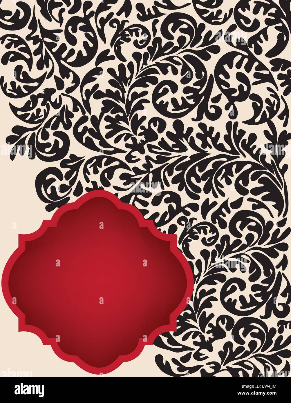Romantic vintage card design Stock Vector Image & Art - Alamy
