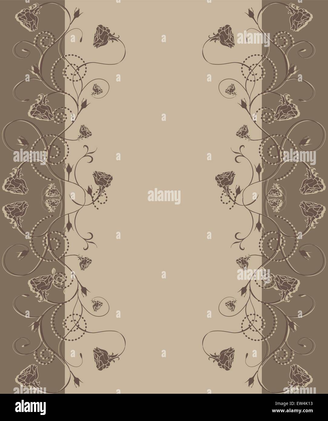 Illustration with floral elements Stock Vector Image & Art - Alamy