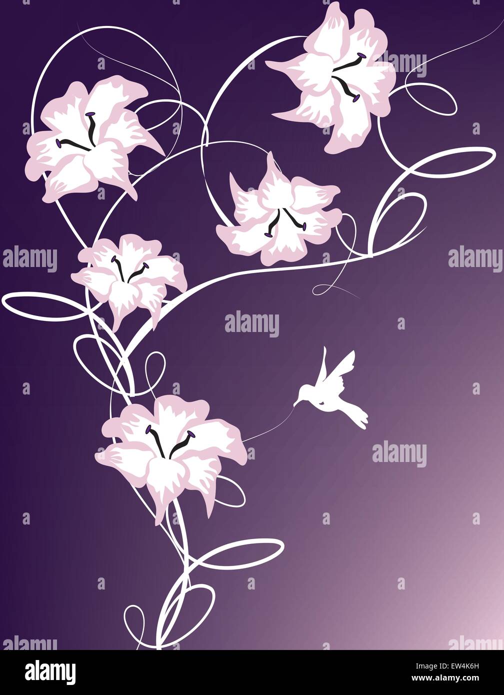 Abstract flowers background with place for your text Stock Vector Image ...