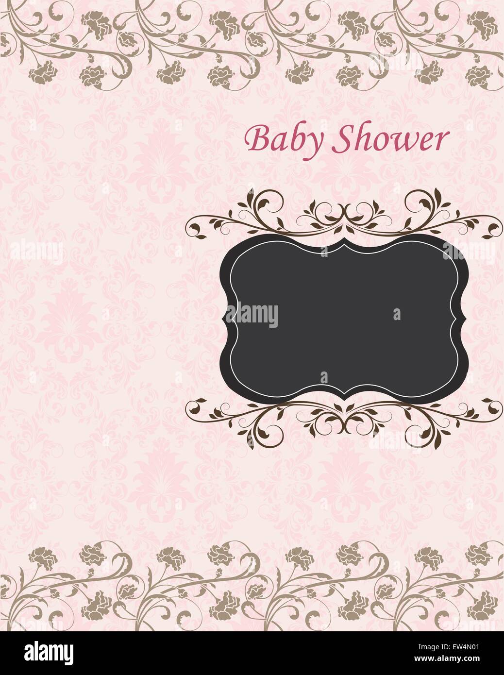 New baby announcement card Stock Vector Image & Art Alamy