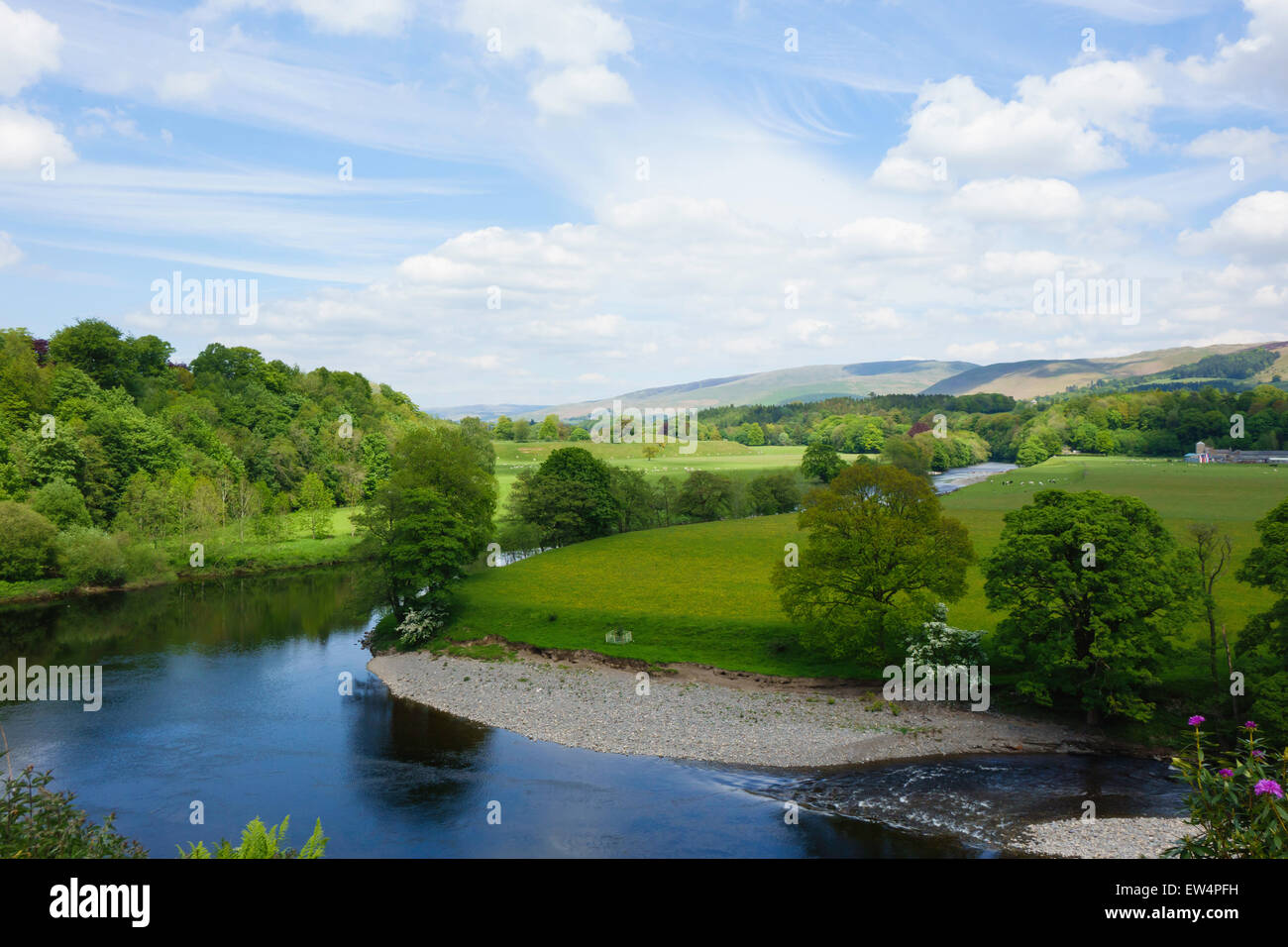 Ruskins's View Kirkby Lonsdale Stock Photo Alamy