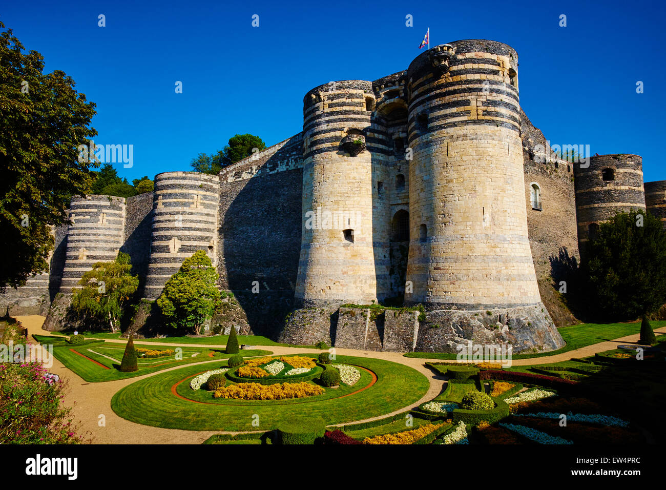 France, Maine-et-Loire, Angers, the Castle built by Saint Louis Stock Photo