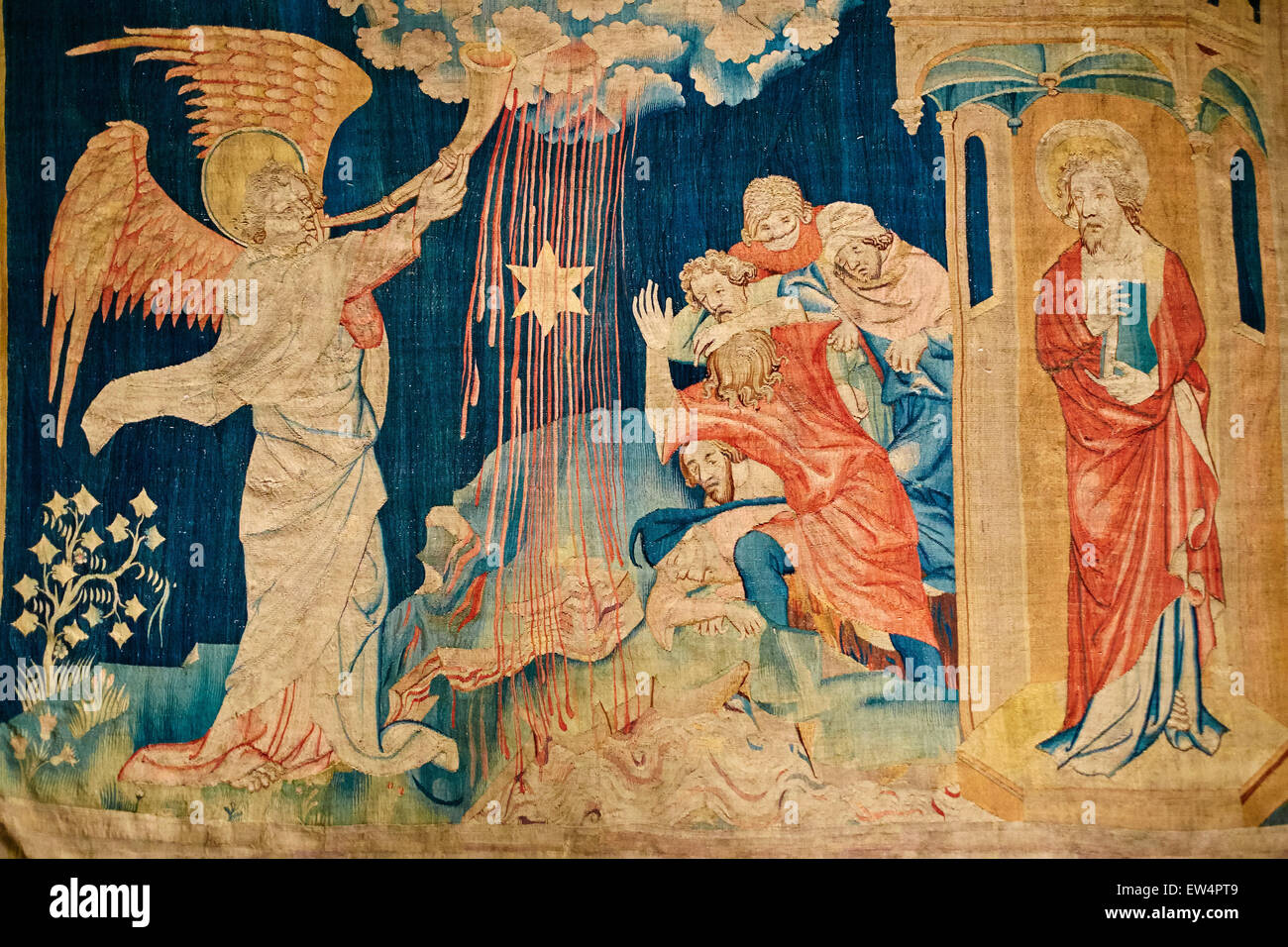 Angers, apocalypse of angers tapestries hires stock photography and