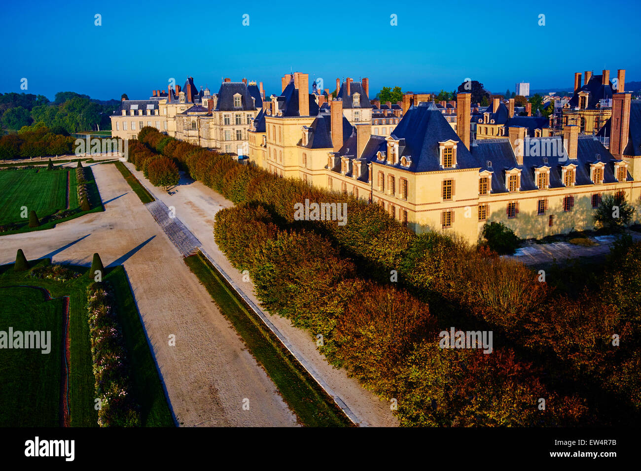 France, Seine et Marne, Royal Castle of Fontainebleau, Unesco World Heritage Stock Photo