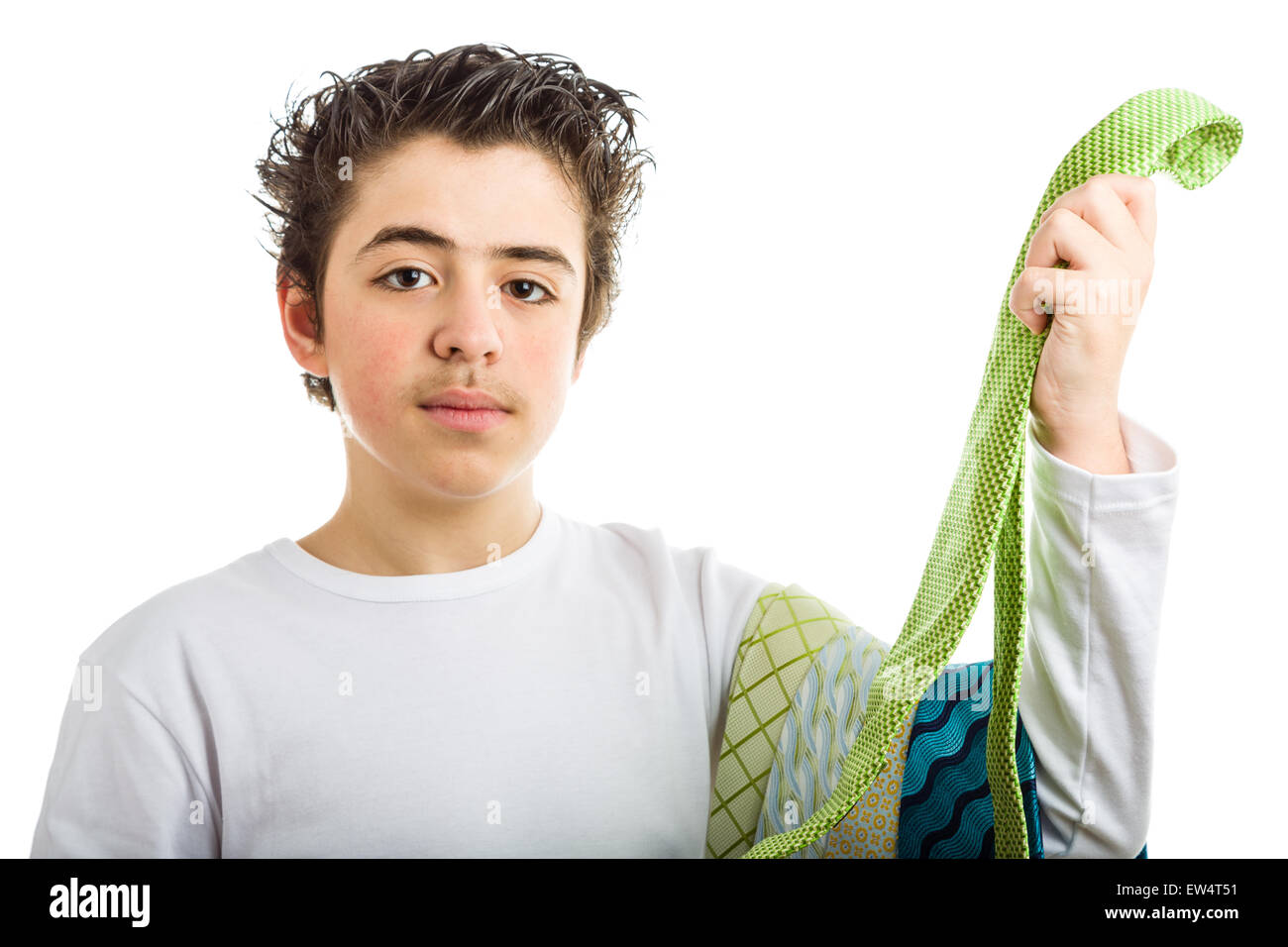 Boy plaid shirt long hair hi-res stock photography and images - Alamy