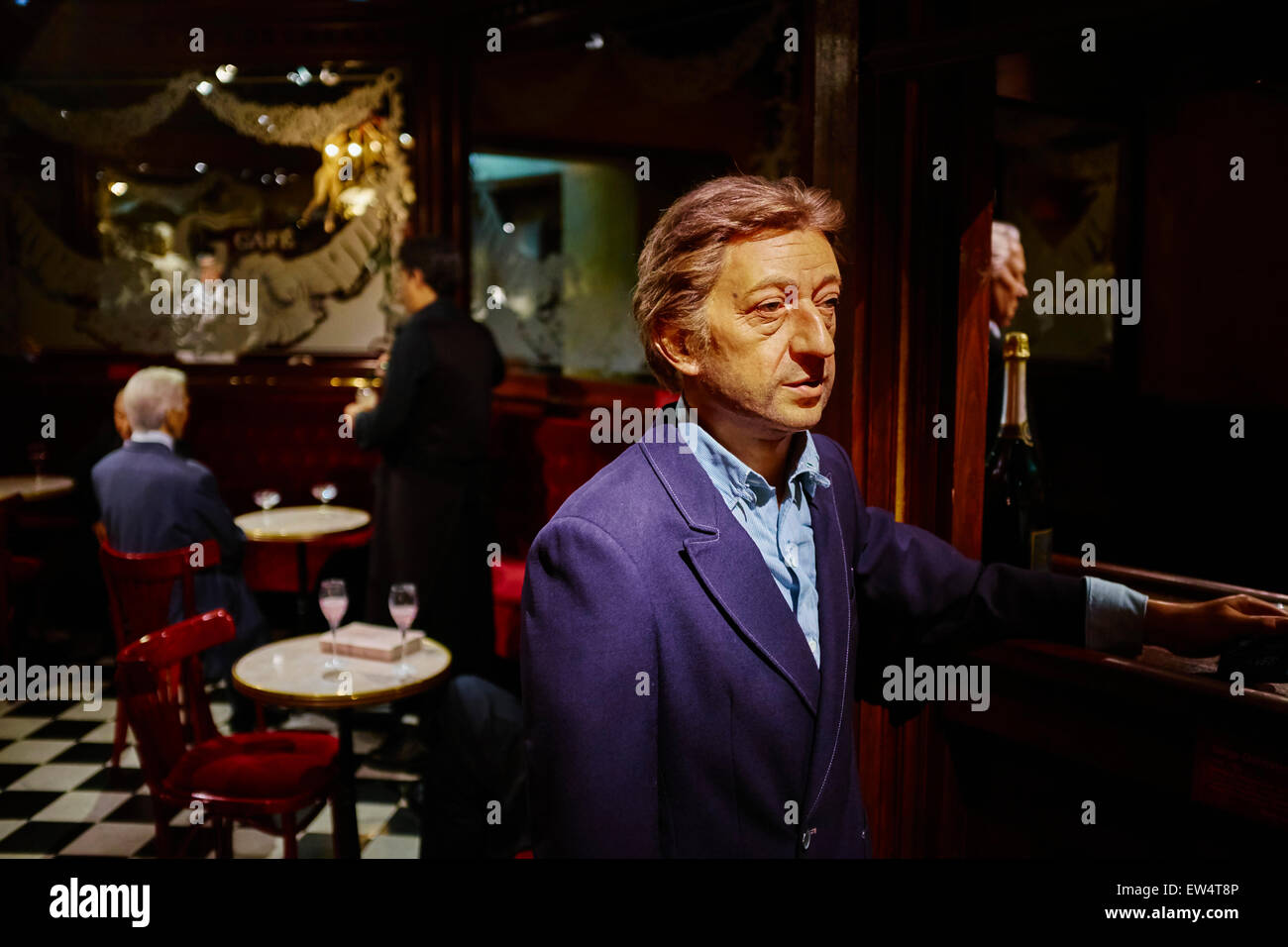 France, Paris, Grevin museum, Serge Gainsbourg Stock Photo
