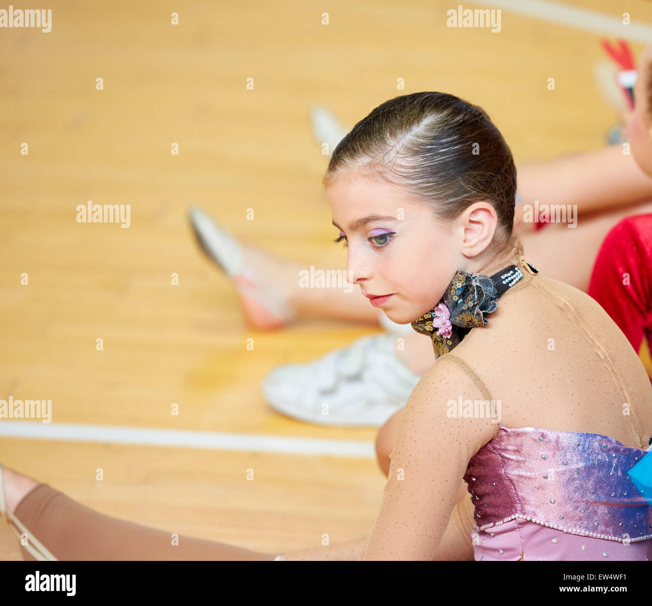 Girl rhythmic gymnastics hi-res stock photography and images - Alamy