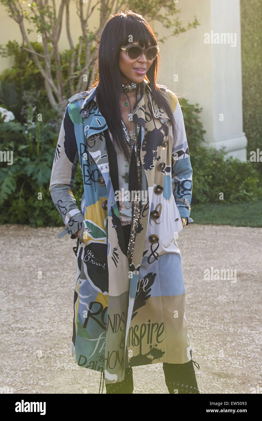 Celebrities attend the Burberry 'London in Los Angeles' event at Griffith  Observatory. Featuring: Naomi Campbell Where: Los Angeles, California,  United States When: 17 Apr 2015 C Stock Photo - Alamy
