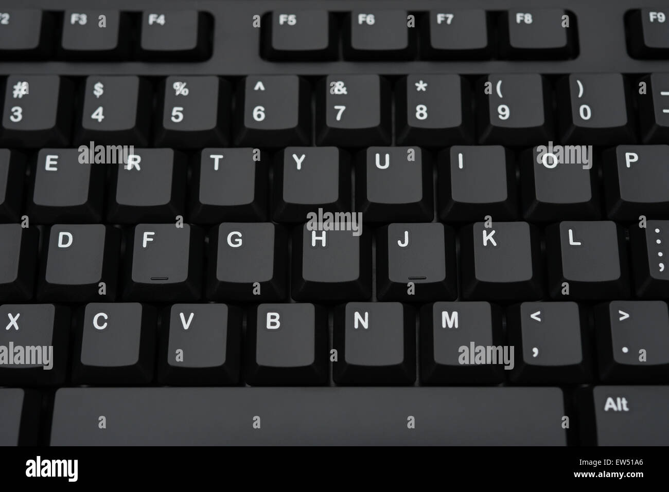 top view black keyboard Stock Photo - Alamy