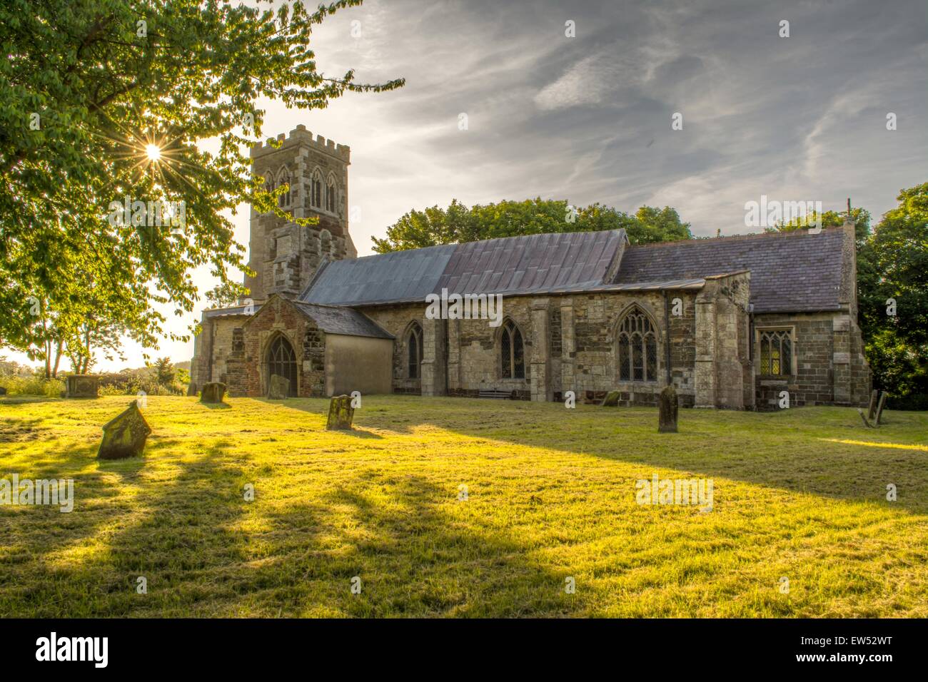 Old english church tower hi-res stock photography and images - Alamy