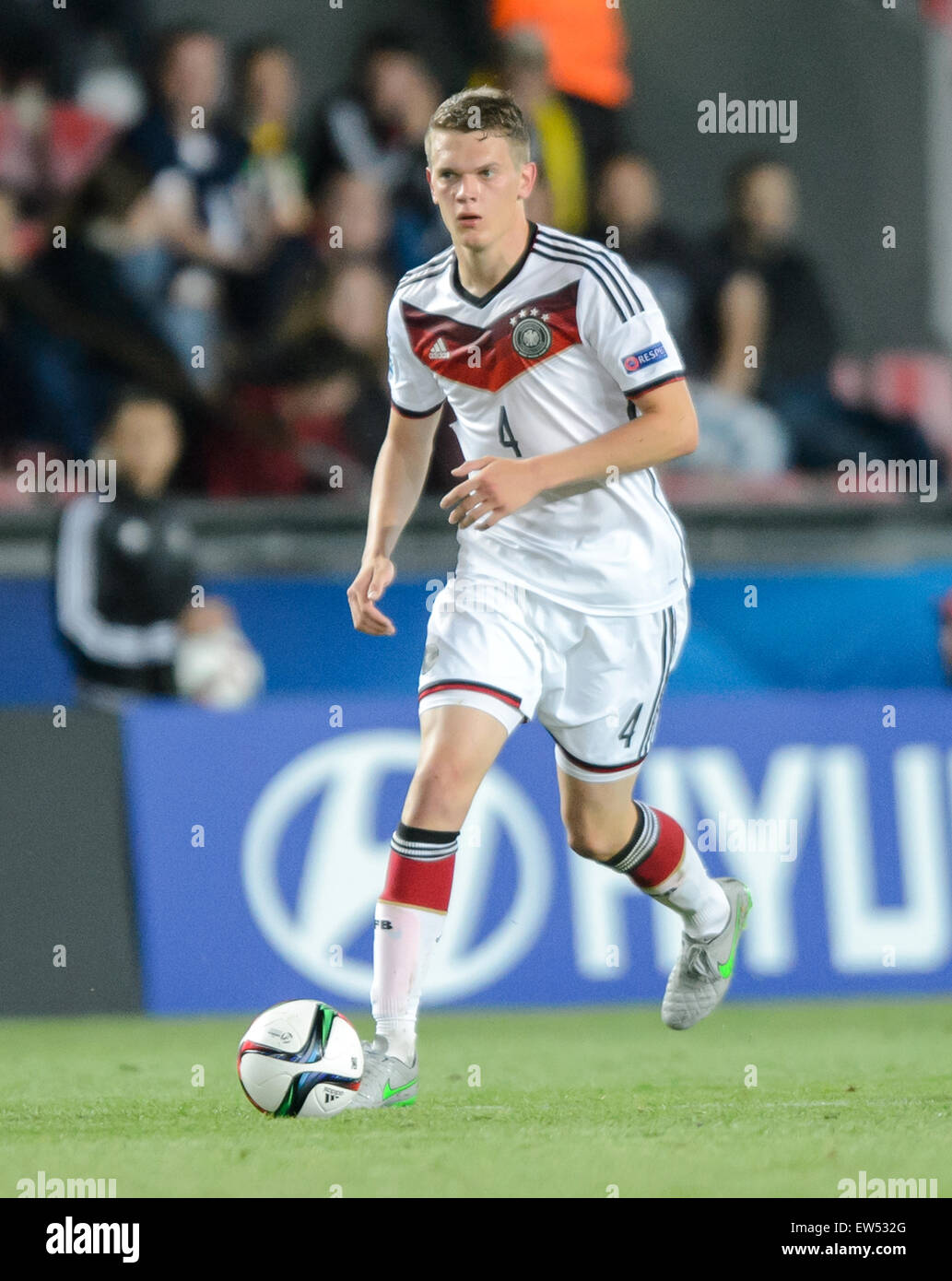 Germany's Matthias Ginter during the UEFA Under-21 European Championships 2015 group A soccer match between Germany and Serbia at Letna Stadium in Prague, Czech Republic, 17 June 2015. Photo: Thomas Eisenhuth/dpa Stock Photo