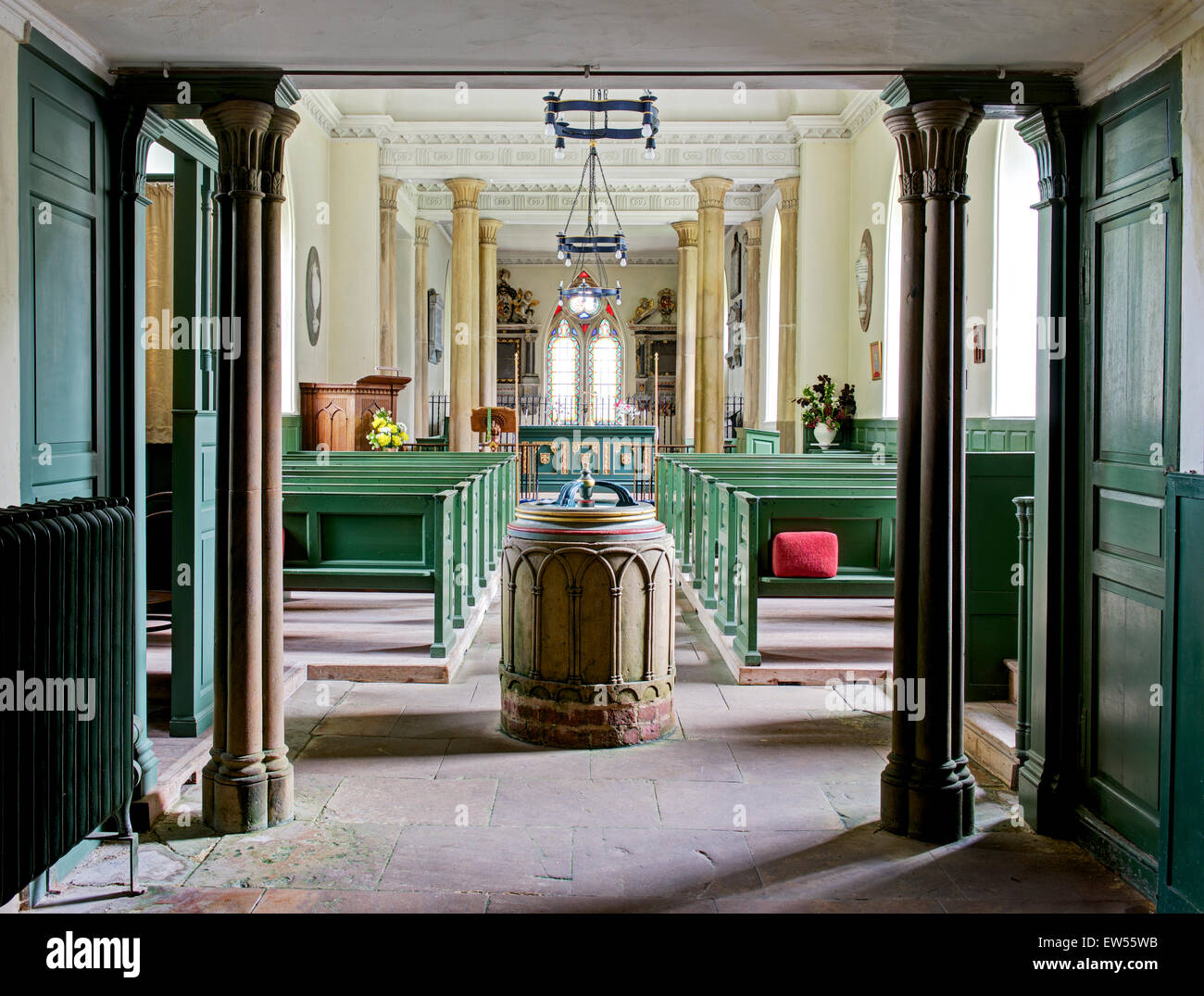 Interior of St Andrew's Church, in the village of Boynton, East