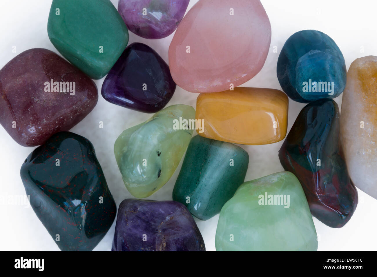 Colorful stones for alternative medicine Stock Photo