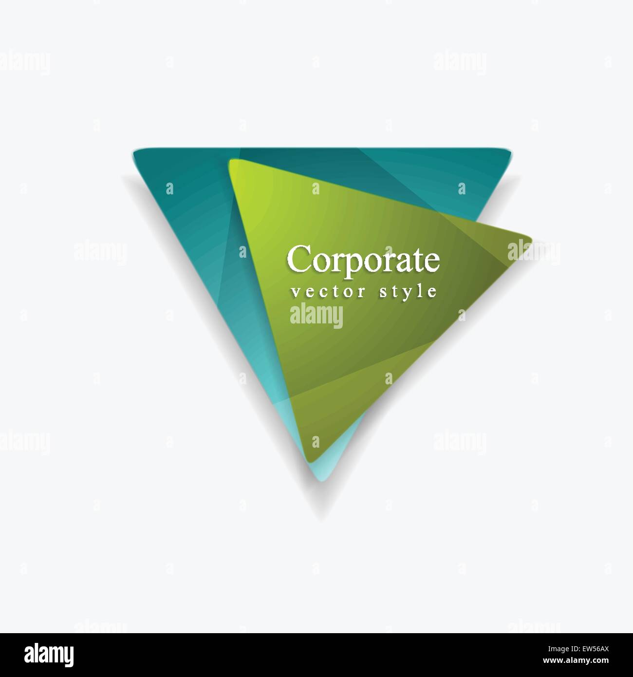 Vector graphic of abstract triangle shapes. Blue and green colors ...