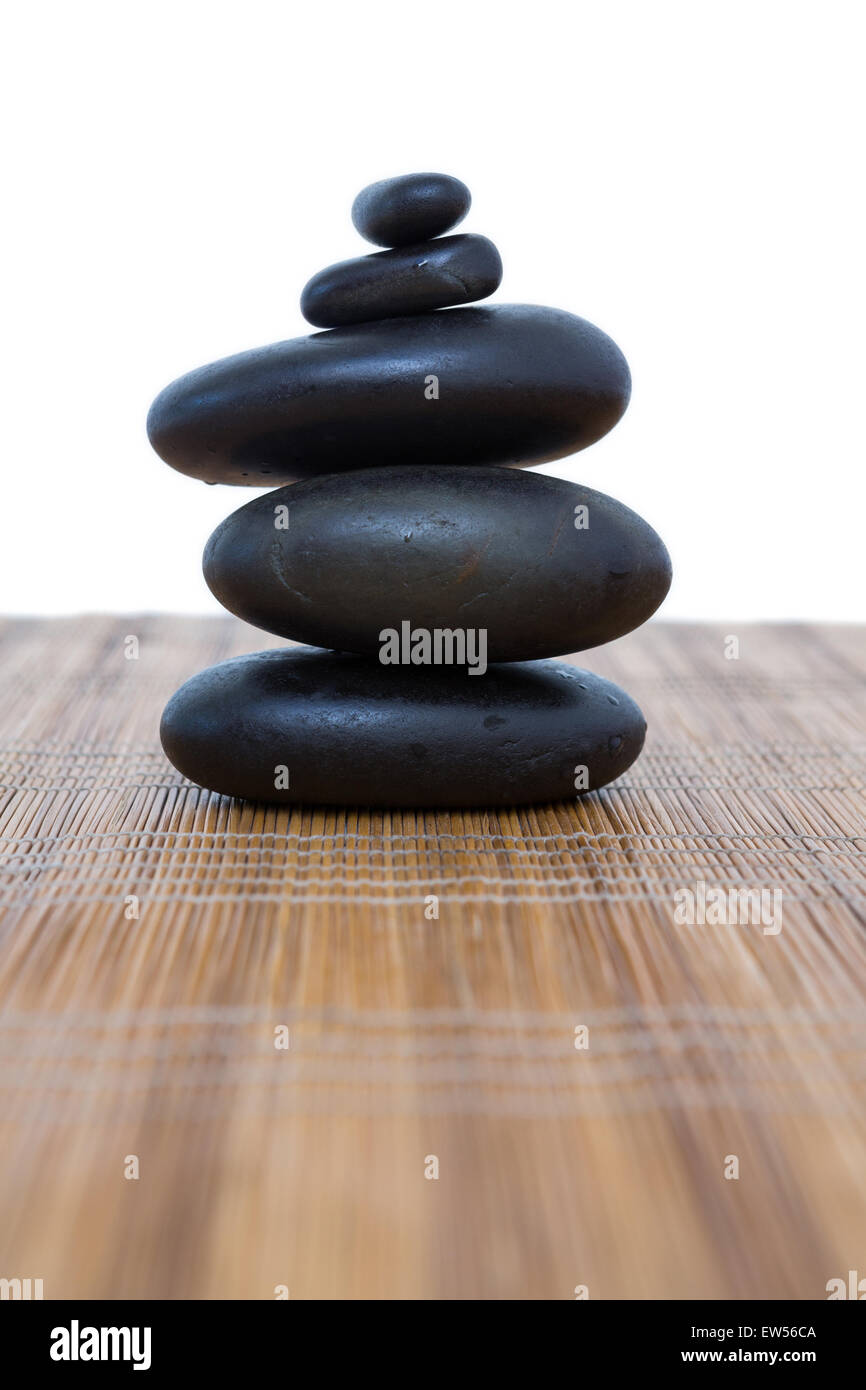 Tower of pebbles Stock Photo
