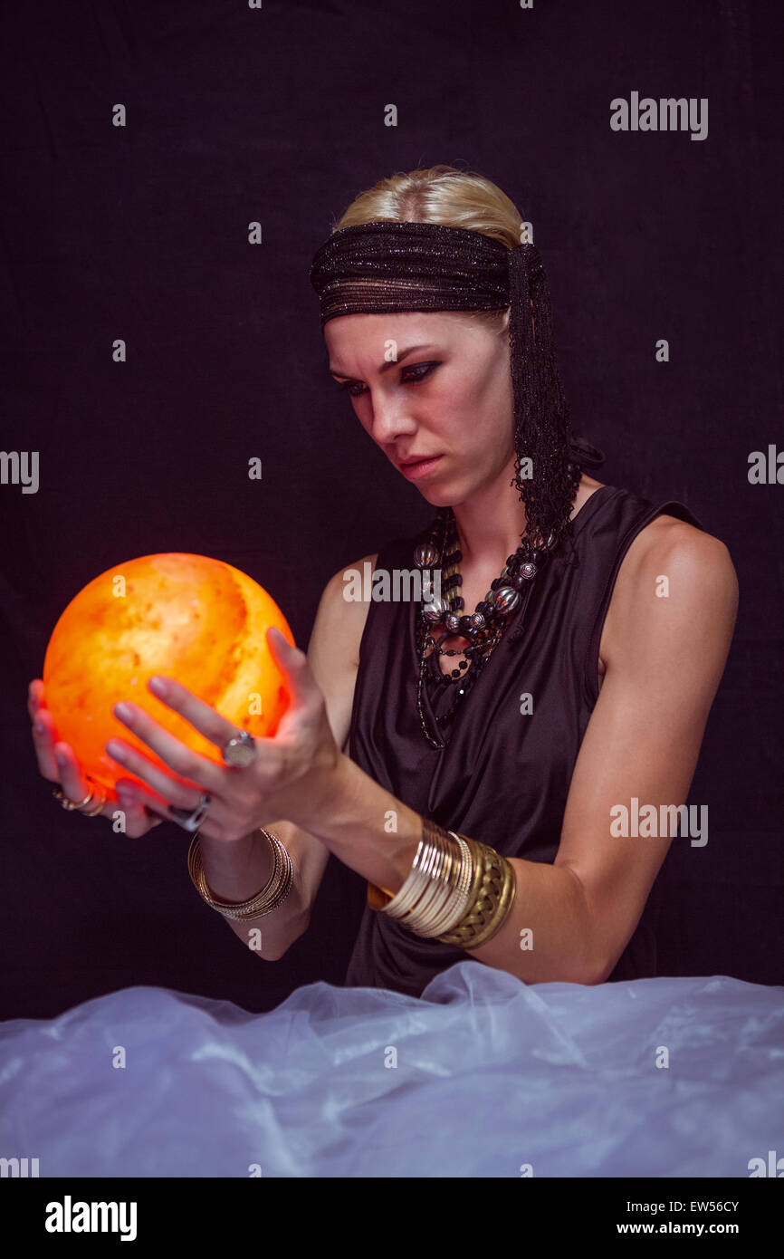 Fortune teller forecasting the future Stock Photo