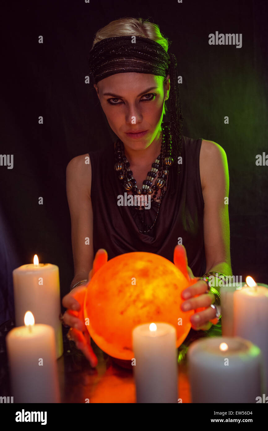 Fortune teller forecasting the future Stock Photo Alamy