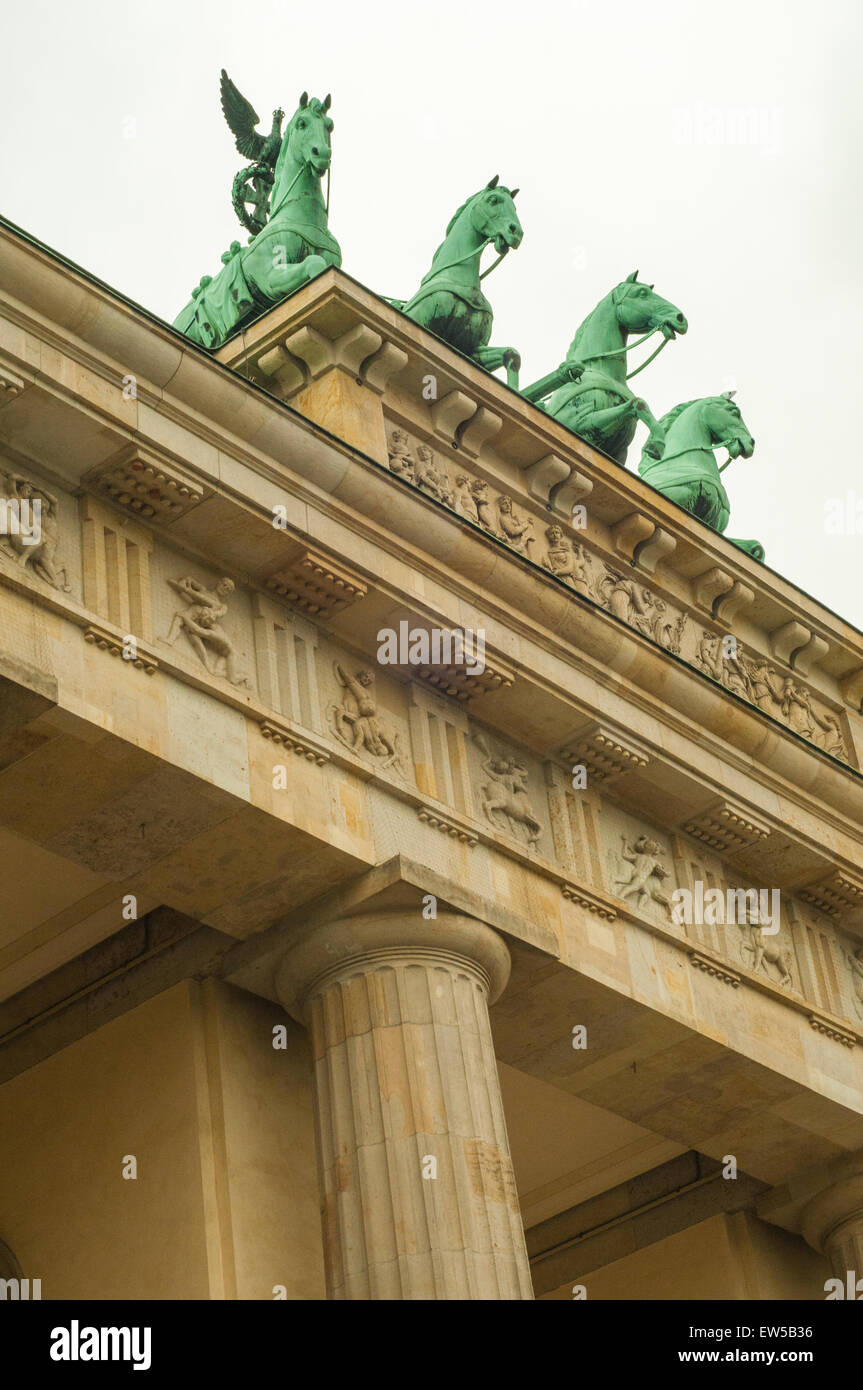 at the Brandenburg-gate traveling to Germany ray Boswell Stock Photo