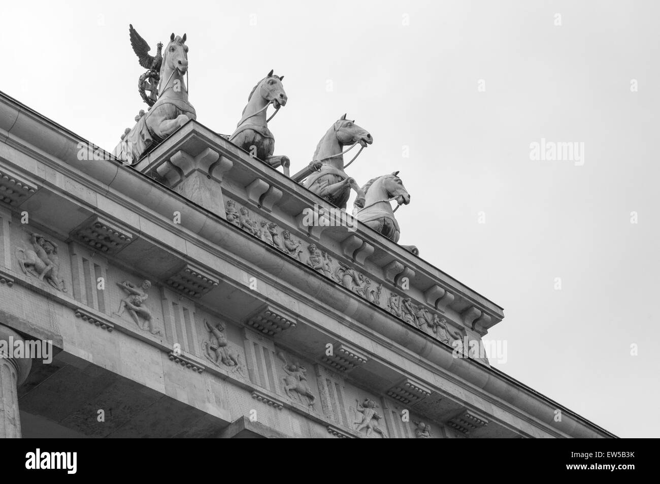Brandenburg gate Berlin Germany ray Boswell Stock Photo