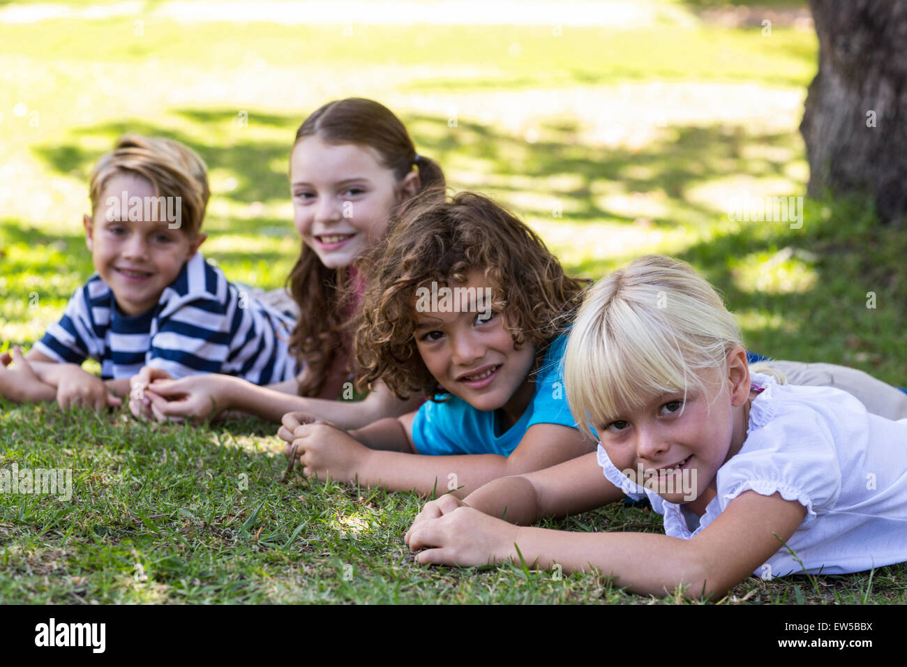Happy child in the park together Stock Photo - Alamy