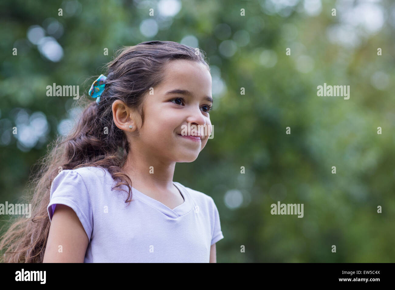 Little girl smiling Stock Photo