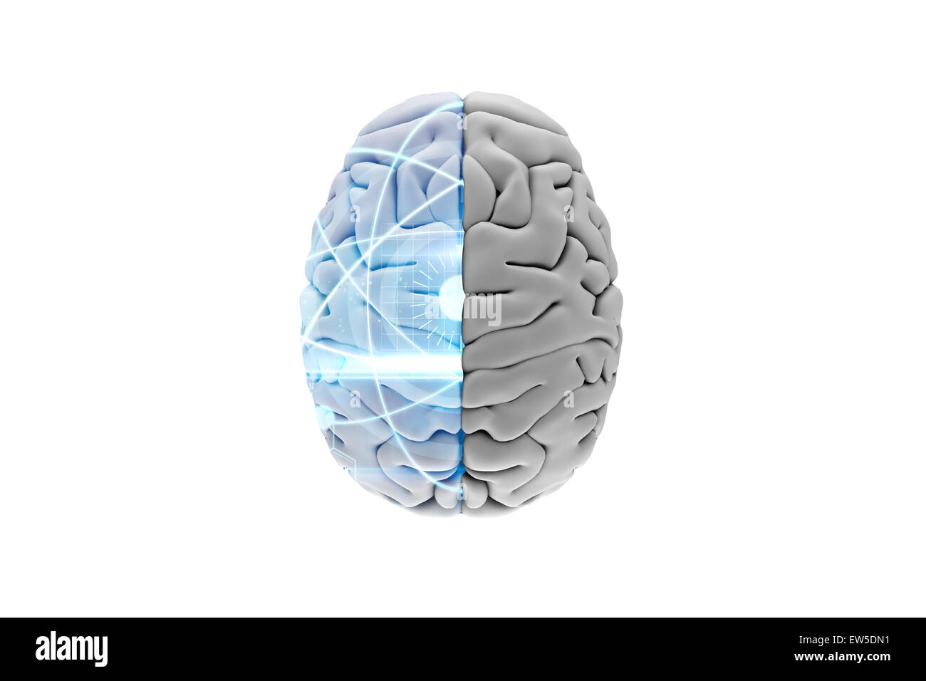 Abstract brain image Cut Out Stock Images & Pictures - Alamy